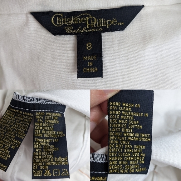Christine Phillipe California Embroidered Blazer Sz 8 - Picture 16 of 16